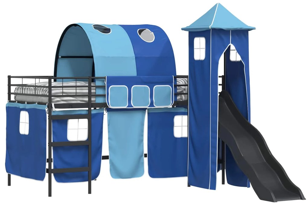 vidaXL Μαύρο και μπλε 79,5 x 200 εκ.