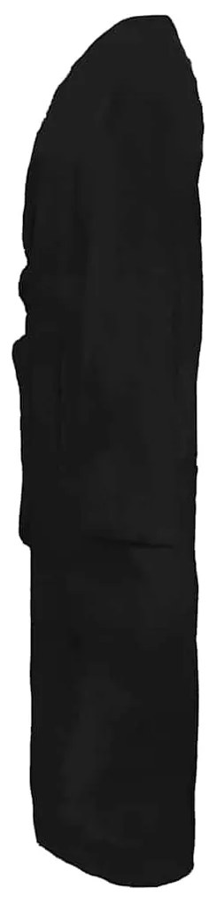 vidaXL Μπουρνούζι KINN Μαύρο XXL Βαμβάκι