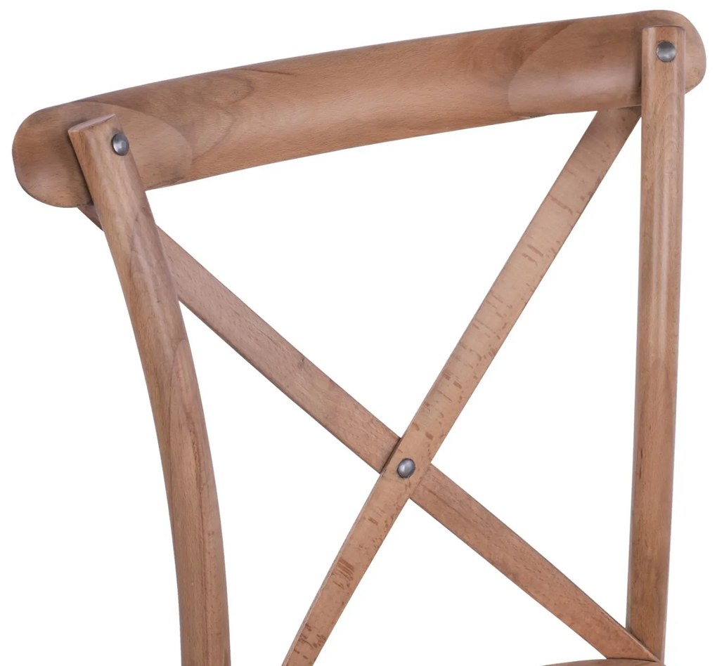 Καρέκλα OWEN Ξύλινη Στοιβαζόμενη Οξιά Dark Honey 45x55,5x90εκ. 45x55.5x90 εκ.
