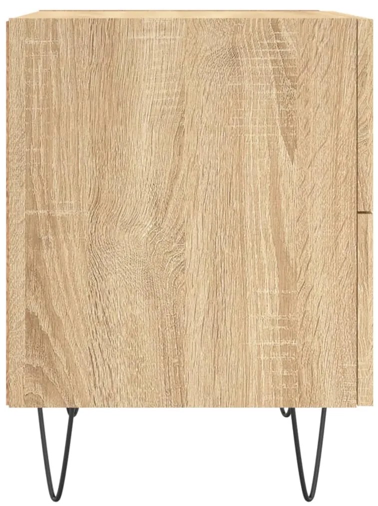 vidaXL Κομοδίνα 2 τεμ. Sonoma Δρυς 40 x 35 x 47,5 εκ. Επεξεργ. Ξύλο