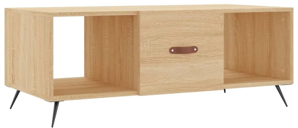 vidaXL Τραπεζάκι Σαλονιού Sonoma Δρυς 102x50x40 εκ. από Επεξεργ. Ξύλο