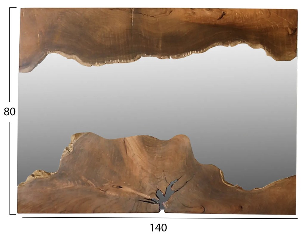 ΚΑΘΡΕΠΤΗΣ HM9363 ΑΠΟ ΜΑΣΙΦ ΞΥΛΟ ΤEAK ΦΥΣΙΚΟ 140X80YΕΚ. (1 Τεμμάχια)