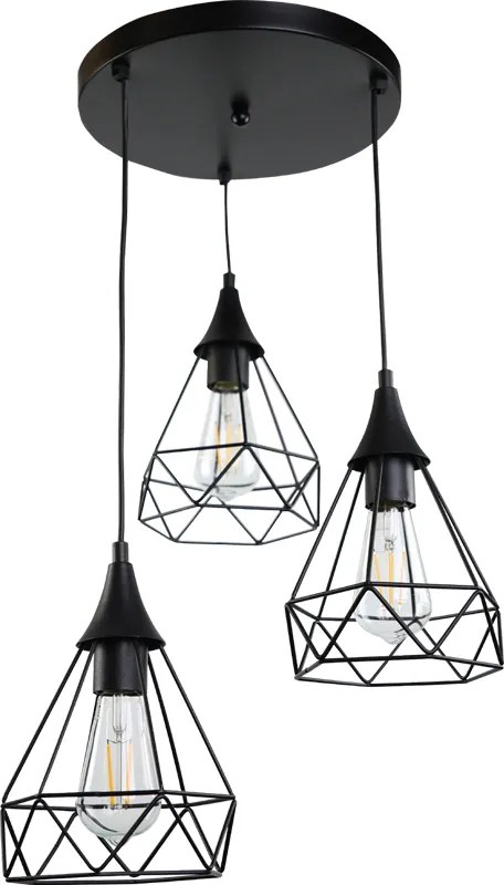 Κρεμαστό φωτιστικό InLight 4024-3 ROSETTE-Mauro