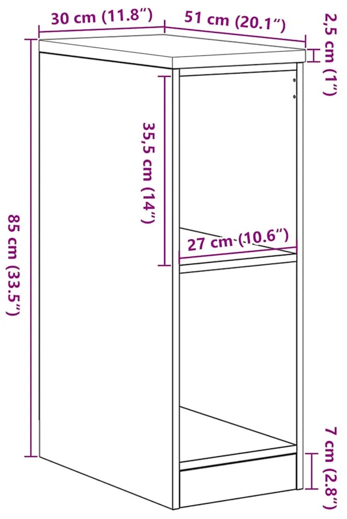 ΝΤΟΥΛΑΠΙ ΑΠΟΘΗΚΕΥΣΗΣ ΓΚΑΡΑΖ 30X51X85 ΕΚ ΜΑΣΙΦ ΞΥΛΟ ΠΕΥΚΟ 860530