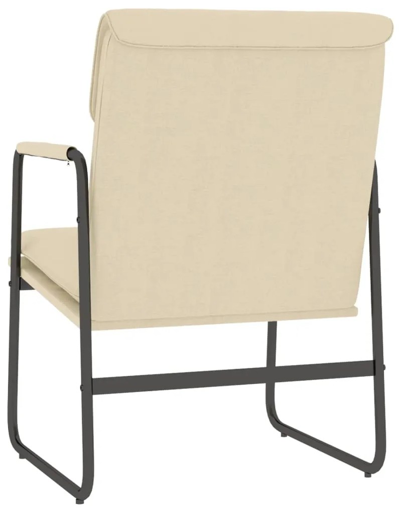 vidaXL Πολυθρόνα Κρεμ 55x64x80 εκ. Υφασμάτινη