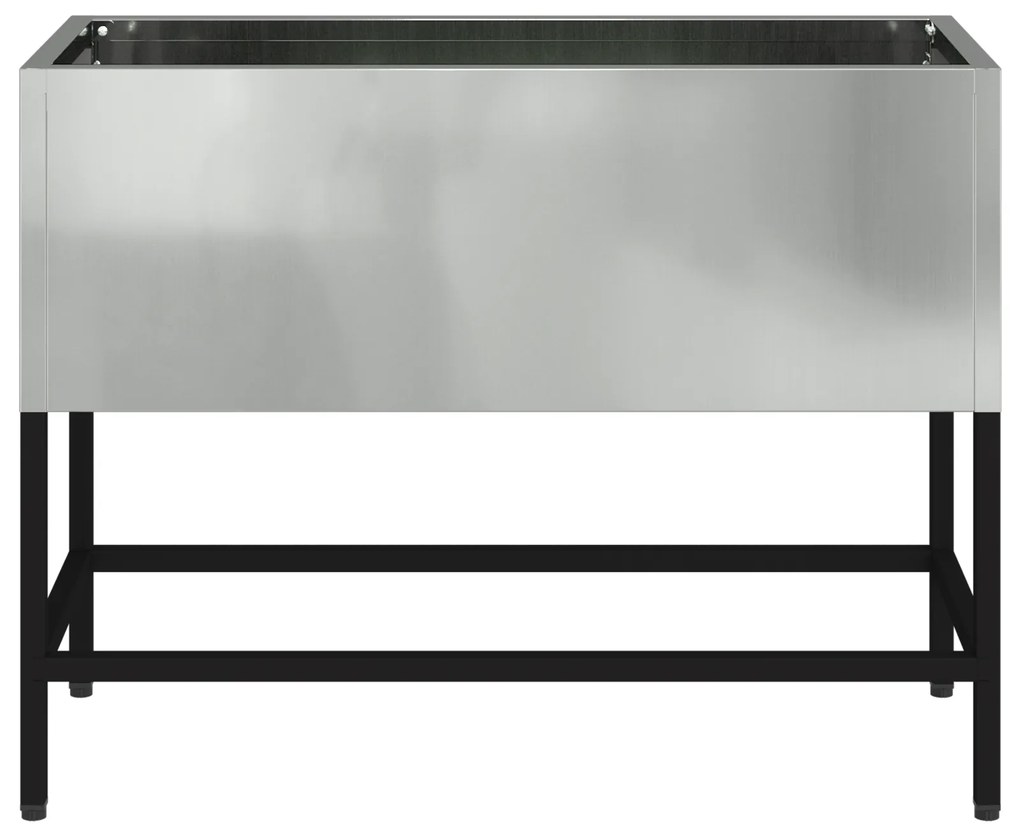 vidaXL Ανυψωμένο Κηποσαισθάνιο 60 x 26 x 45 εκ. Γαλβανισμένο Ατσάλι