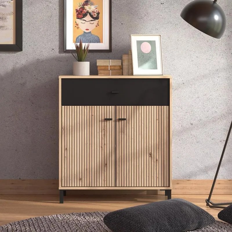 Κομότα - Μπουφές Avignon 80 2K1F2V Artisan oak 80x40x90εκ. 80x40x90 εκ.