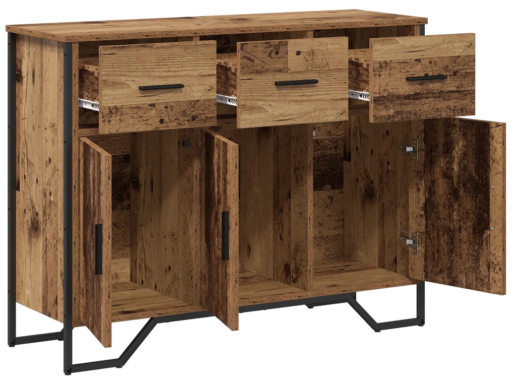 vidaXL Μπουφές Παλιού Ξύλου Οξιάς 97x32.5x74.5 εκ. Κατασκευασμένο Ξύλο