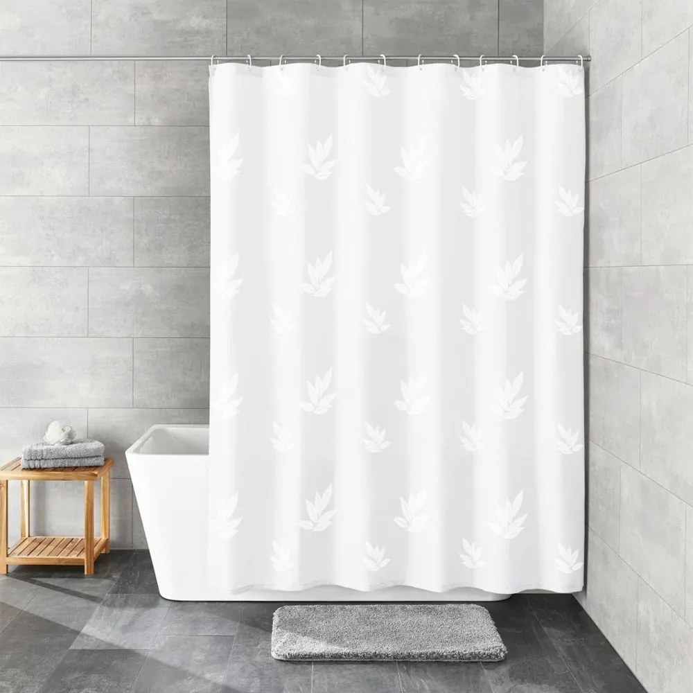 Κουρτίνα Μπάνιου Canton 4994 Snow White Kleine Wolke 180Πx200Υ 180x200cm Πολυέστερ