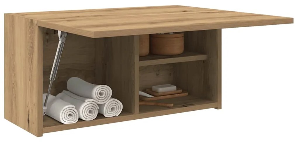 vidaXL Ντουλάπι τοίχου μπάνιου Artisan Oak Κατασκευασμένο ξύλο