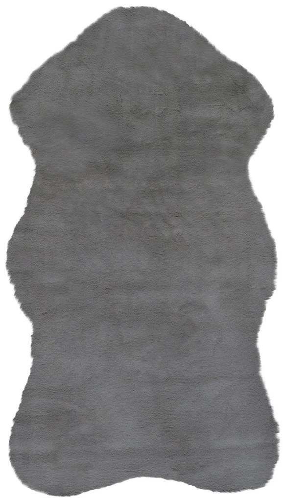 Χαλί Lapin Skin 04 Animal Shape Grey Βιοκαρπέτ 60X220cm