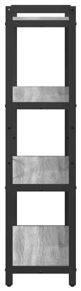 vidaXL Βιβλιοθήκη Γκρι sonoma 80 x 30 x 118 εκ Επεξεργασμένο ξύλο