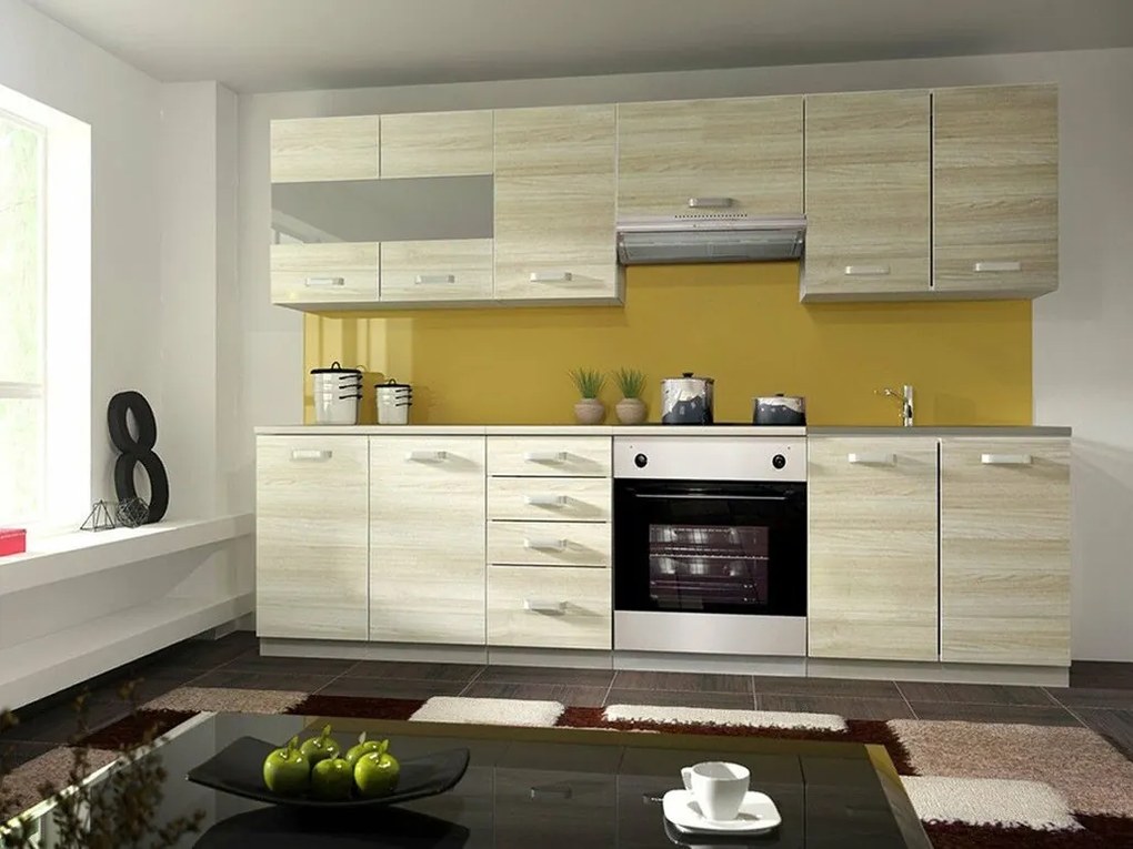 Σετ κουζίνας Tucson 165, 260x52cm, 140 kg, Πλαστικοποιημένη μοριοσανίδα | Epipla1.gr