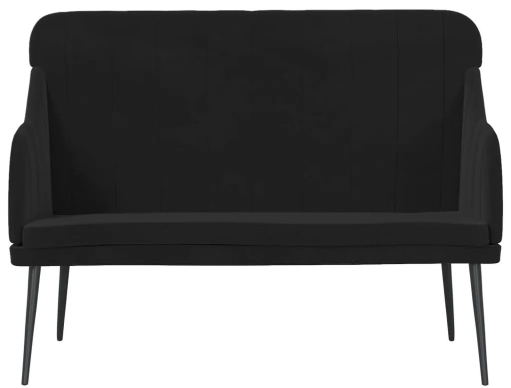 vidaXL Πάγκος Μαύρος 110x76x80 εκ. Βελούδινος