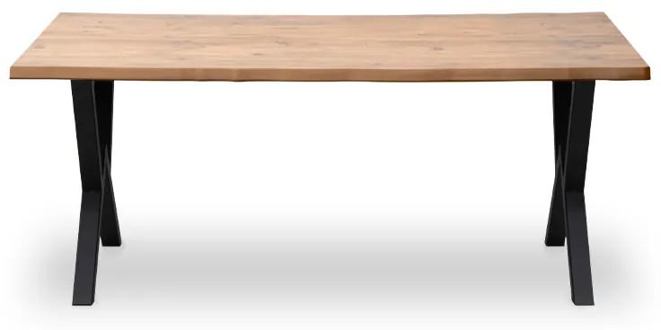 Τραπέζι Walter Megapap Mdf - μεταλλικό χρώμα ακακίας 160x80x75εκ.