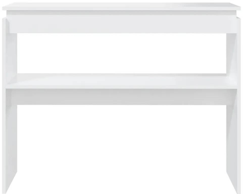 vidaXL Τραπεζάκι Κονσόλα Λευκό 102 x 30 x 800 εκ. από Επεξ. Ξύλο