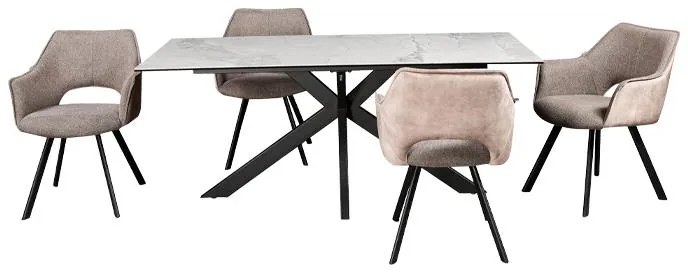 Καρέκλα Τραπεζαρίας 5086 Fylliana Καφέ 57x59x82εκ. 2αδα 57x59x82 εκ.