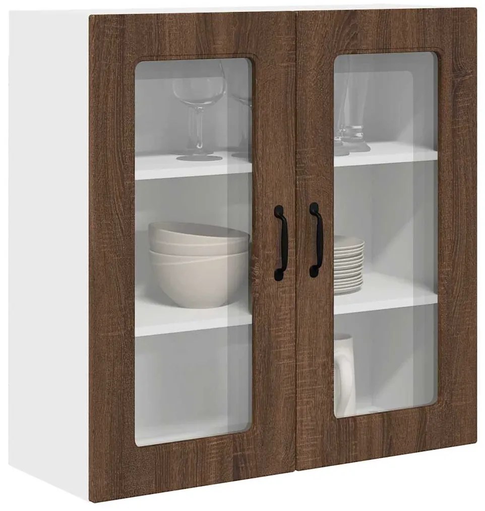 vidaXL Ντουλάπα Κουζίνας Καφέ δρυς 80 x 31 x 80 εκ. Επεξεργασμένο ξύλο