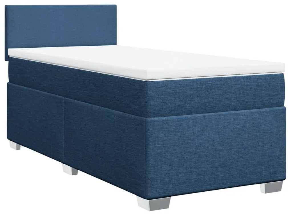 ΚΡΕΒΑΤΙ BOXSPRING ΜΕ ΣΤΡΩΜΑ ΜΠΛΕ 90X200 ΕΚ.ΥΦΑΣΜΑΤΙΝΟ 3285770