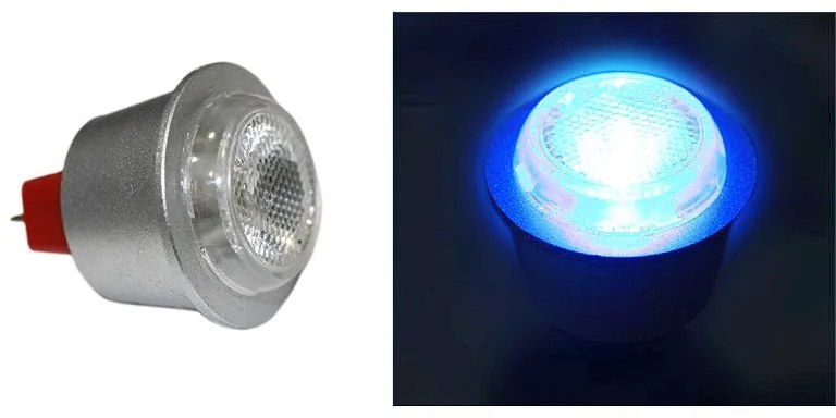 Adeleq Λάμπα Led Ισχύος Mr11 1W 12Vac-Dc 30° Μπλε 13-11314