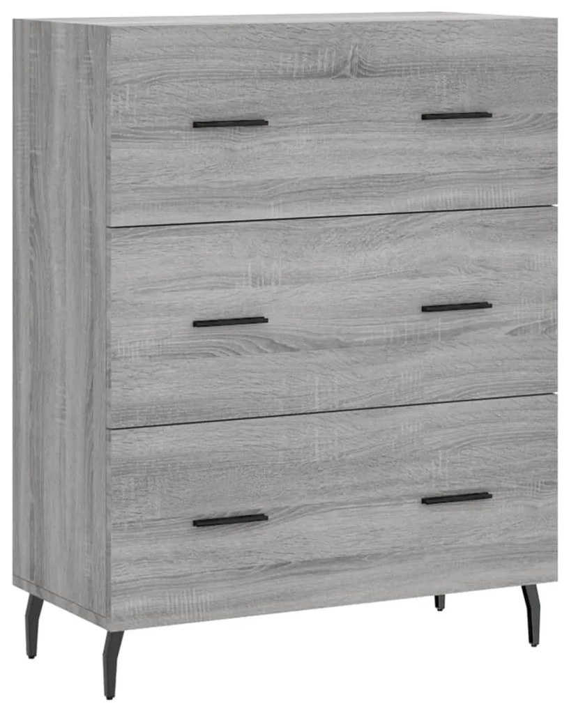 vidaXL Ντουλάπι Γκρι Sonoma 69,5 x 34 x 90 εκ. από Επεξεργασμένο Ξύλο