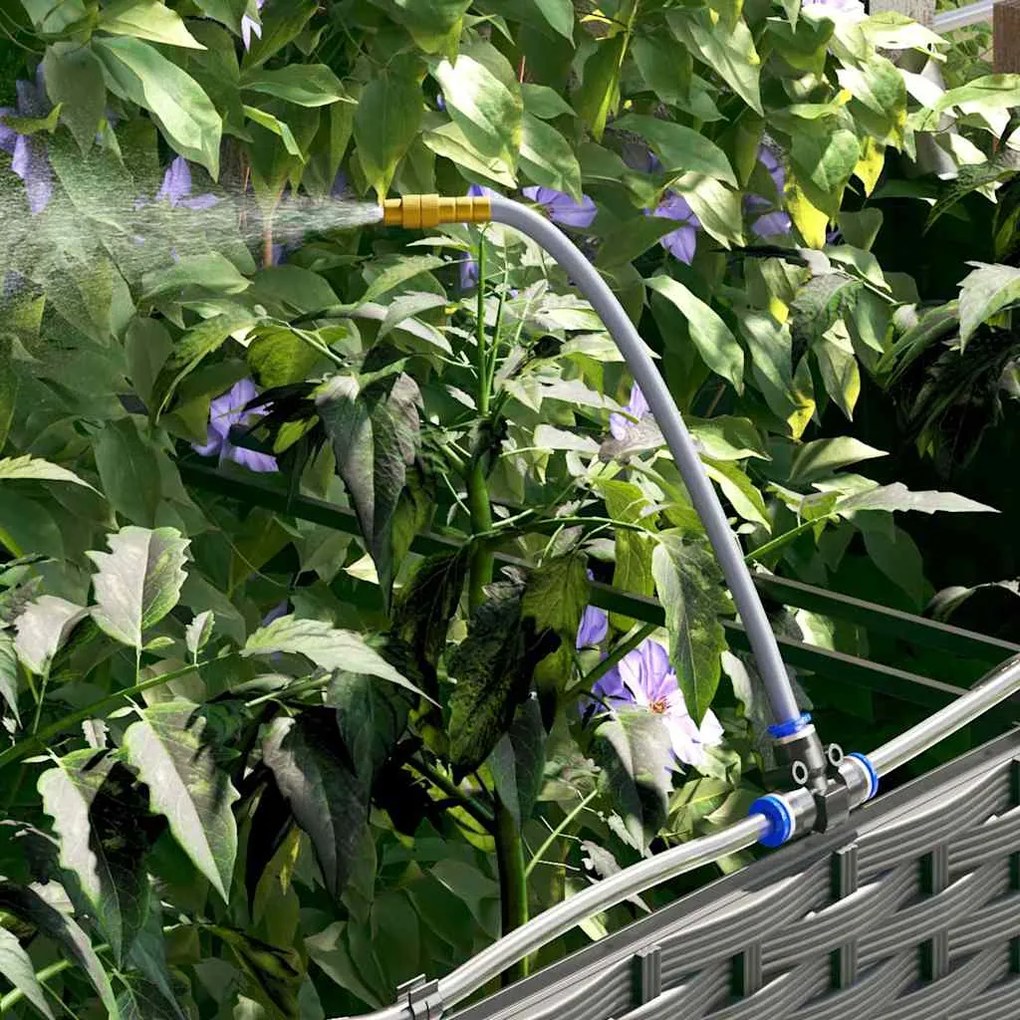vidaXL Ζαρντινιέρες κήπου Μαύρο 120 x 40 x 37.5 cm Ατσάλι