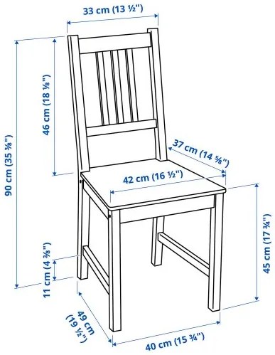 PINNTORP/PINNTORP τραπέζι και 4 καρέκλες, 125 cm 895.644.49