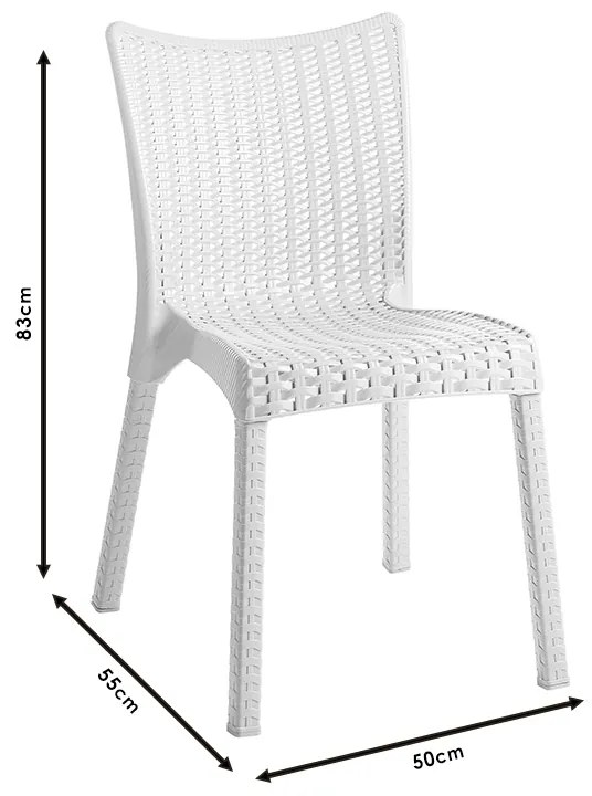 Καρέκλα Confident pakoworld PP cappucino - Πολυπροπυλένιο - 253-000042
