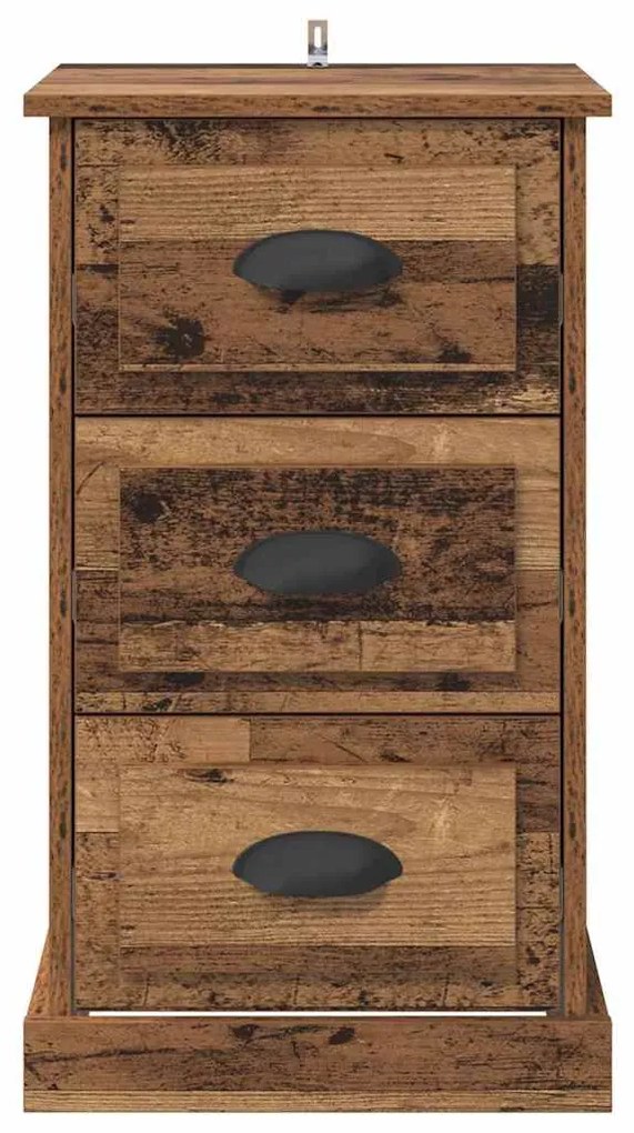 vidaXL Κομοδίνο Παλιό Ξύλο 39 x 39 x 67,5 εκ. Επεξεργασμένο ξύλο