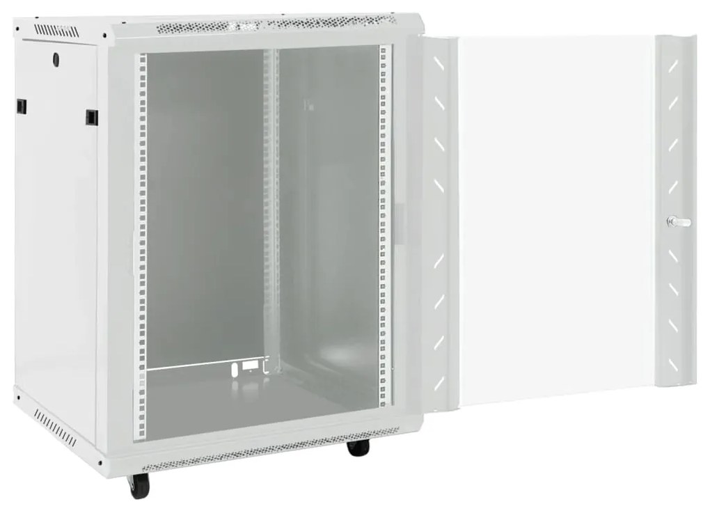 vidaXL Καμπίνα Δικτύου 15U 19" IP20 Γκρι 60x45x86 εκ.