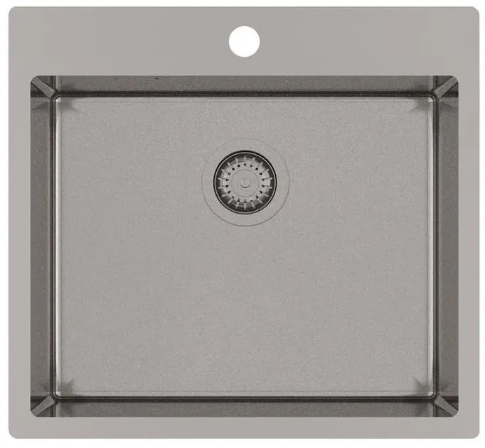 Helika Terra 100N Ένθετος Ανοξείδωτος Νεροχύτης 55x50.5mm PVD Graphite