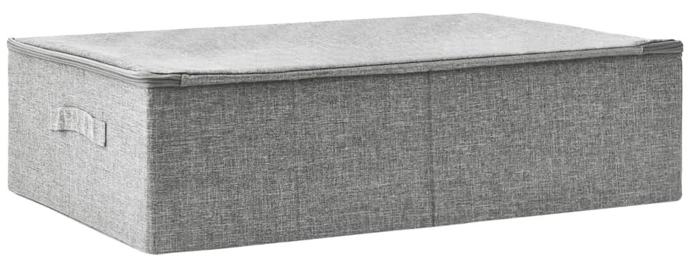vidaXL Κουτι Αποθήκευσης Γκρι 70 x 40 x 18 εκ. Υφασμάτινο