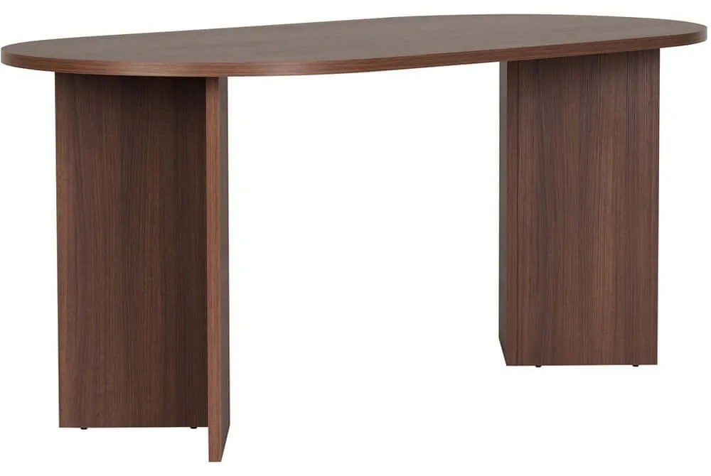 Τραπέζι Sablin 353NRD1122 180x89,5x75cm Walnut Μοριοσανίδα, Μελαμίνη