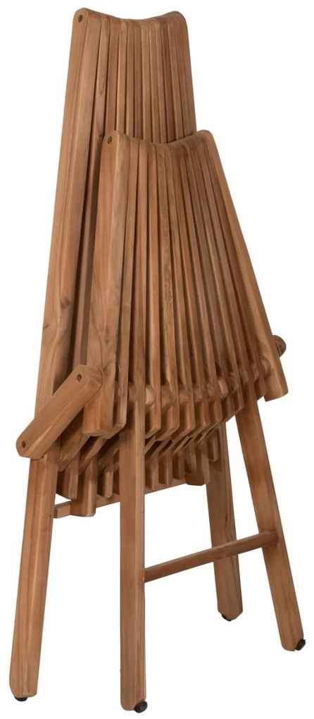 Καρέκλα - Πολυθρόνα CAMY C5962 Πτυσσόμενη με Ξύλο TEAK Φυσικό 54x90x91Yεκ. 54x90x91 εκ.