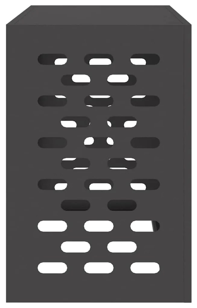 vidaXL Κάλυμμα κλιματιστικού Μαύρο 90 x 40 x 60 εκ Ατσάλι