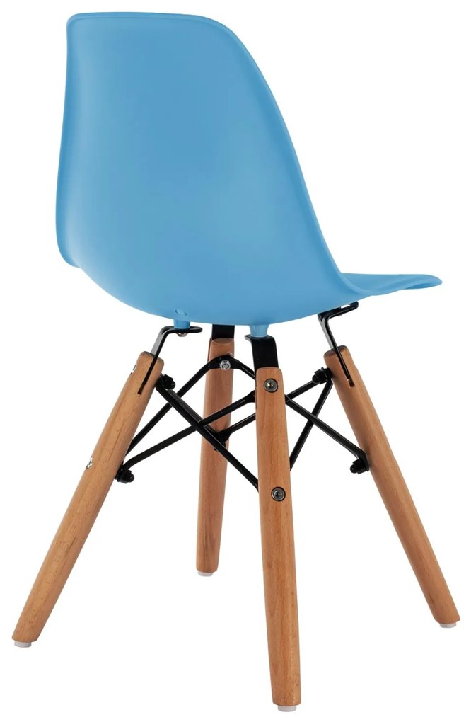 Καρέκλα TWIST KID Παιδική Ξύλινα πόδια Μπλέ 30,5x33x59 εκ. 4αδα 30.5x33x59 εκ.