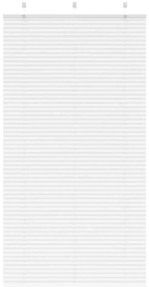 vidaXL Πλισέ περσίδα Λευκό 105x200 cm Πλάτος υφάσματος 104,4 cm