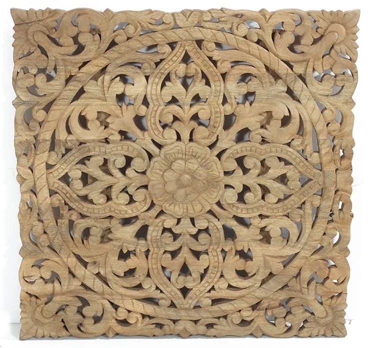 Artekko Uyirsaod Πάνελ Ξύλινο Σκαλιστό (80x3x80)cm - 995-0436N - 995-0436N