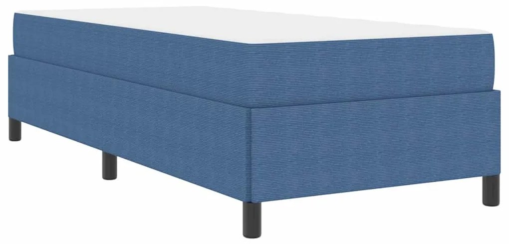 vidaXL Σκελετός Κρεβατιού Μπλε 90 x 190 cm Βελούδο