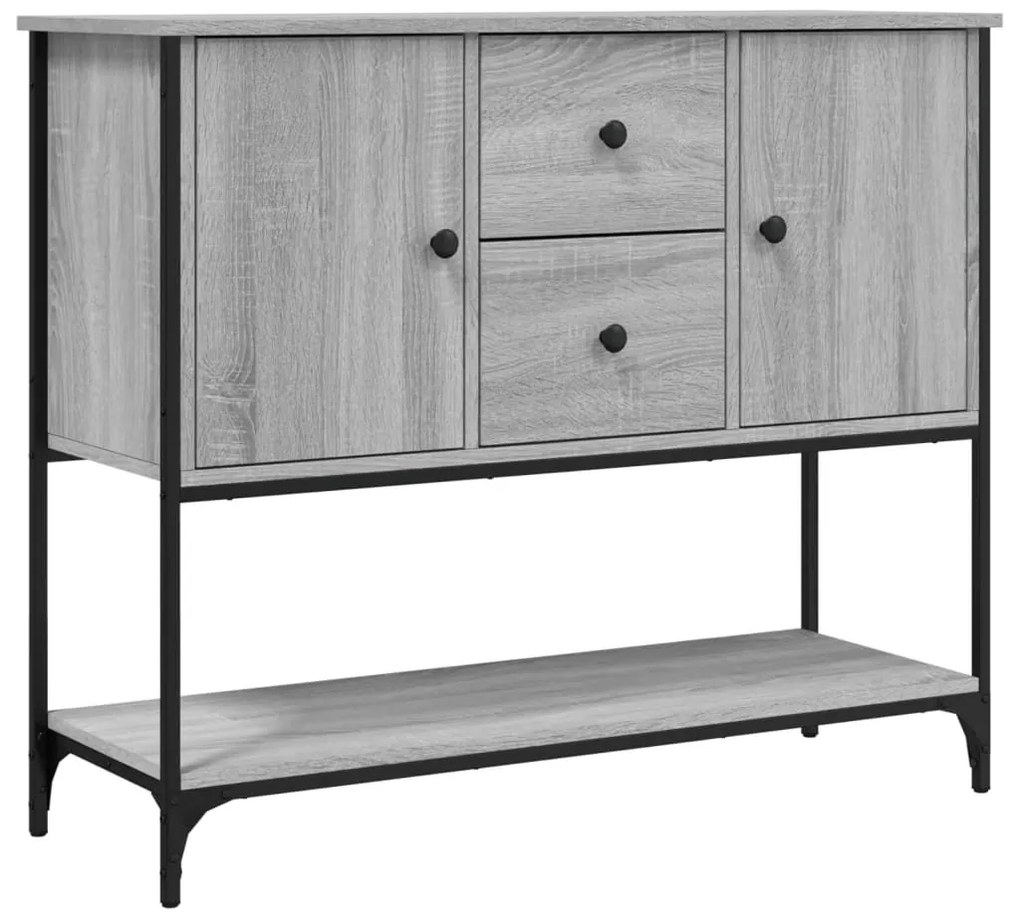 vidaXL Ντουλάπι Γκρι Sonoma 100x36x85 εκ. από Επεξεργασμένο Ξύλο