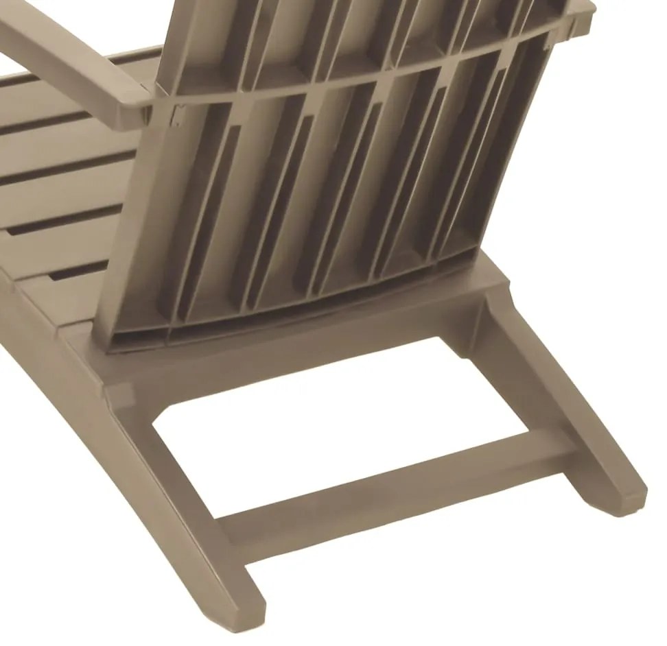 vidaXL Καρέκλα Κήπου Adirondack Αν. Καφέ από Πολυπροπυλένιο