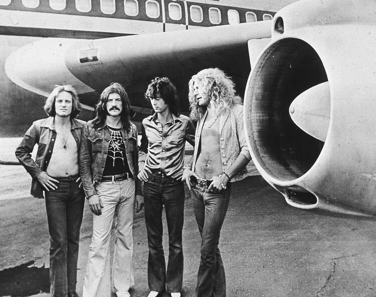 Φωτογραφία Led Zeppelin With The Starship, 1973, Hulton Archive