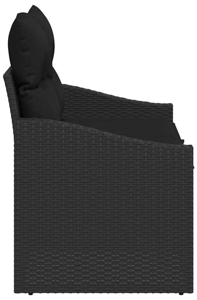 vidaXL Καναπές Κήπου με μαξιλάρι 123 x 62 x 69 εκ συνθετικό ρατάν