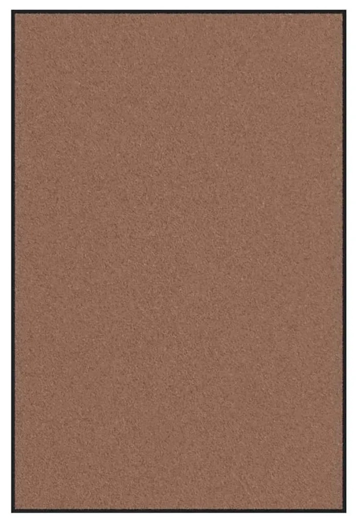vidaXL Χαλάκι Εξώπορτας Καφέ και Μαύρο 120 x 180 cm