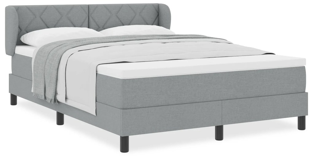 vidaXL Κρεβάτι Box Spring με στρώμα Λαχανί 160x200 εκ. Υφασμάτινο