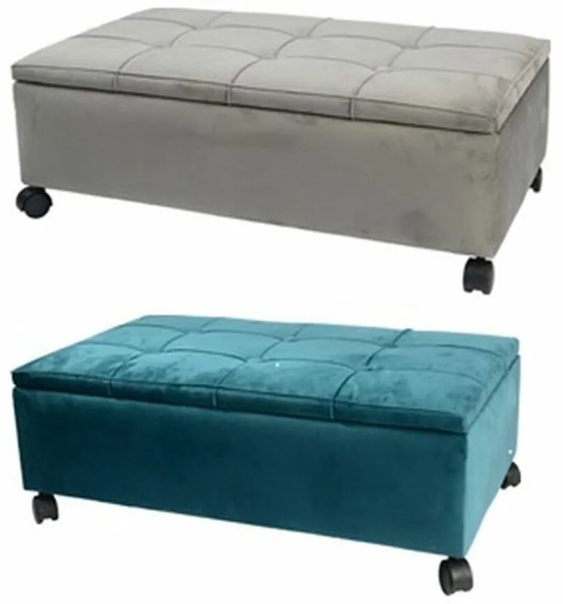 Σκαμπό DKD Home Decor   70 x 39,5 x 24,5 cm Γκρι Πράσινο Λεύκες (x2)