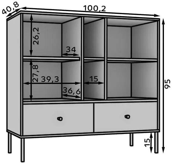 Μπουφές Code 2D2S2P-Mpez