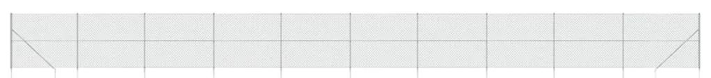vidaXL Συρματόπλεγμα Περίφραξης Ασημί 1,8 x 25 μ. με Καρφωτές Βάσεις
