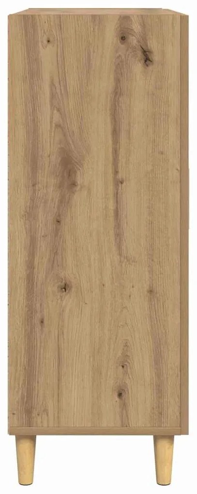 vidaXL Πλαϊνό γραφείο με συρτάρι artisan δρυς 34 x 69.5 x 90 εκ