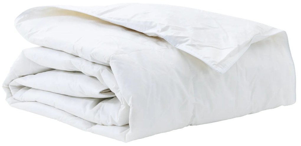 vidaXL Κουβέρτια & Κουβέρτες Λευκό 155 x 220 cm Πούπουλο
